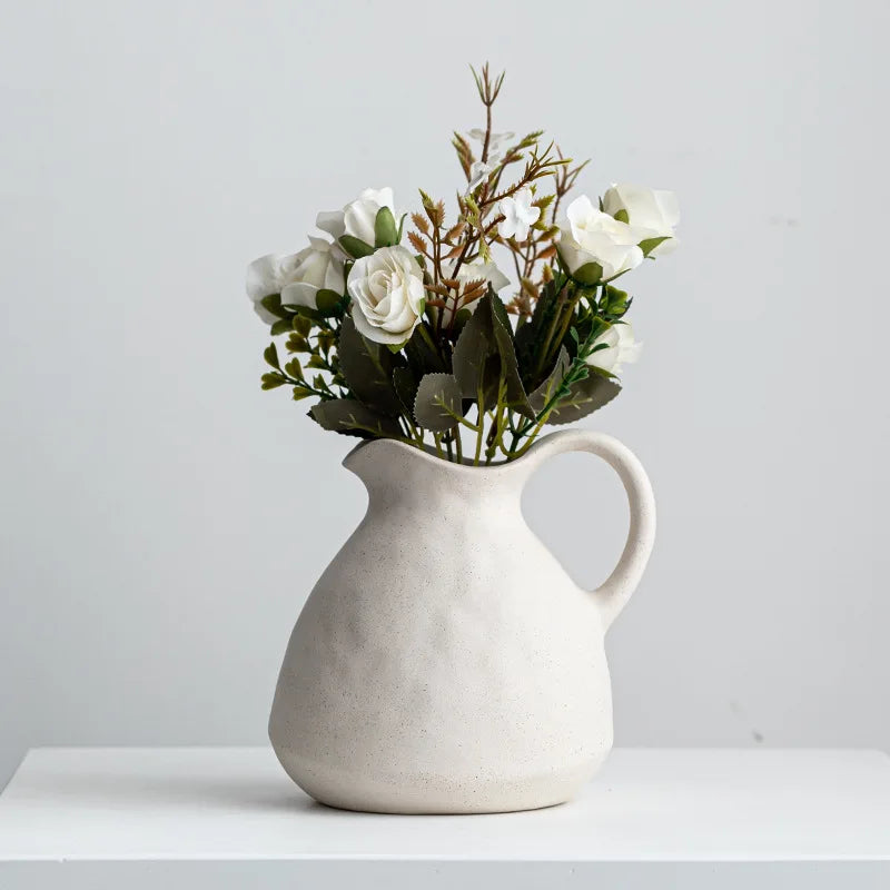 GlossyCharm - Vase en céramique texturée brillante
