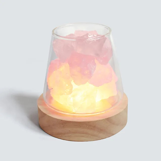 CrimsonEmber – Lampe de table en cristal éclairée