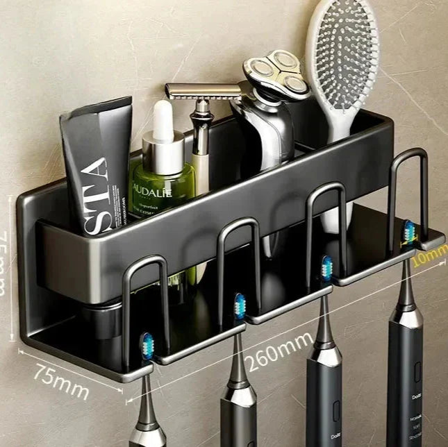 TidyTouch - Organisateur de salle de bain à fixer au mur