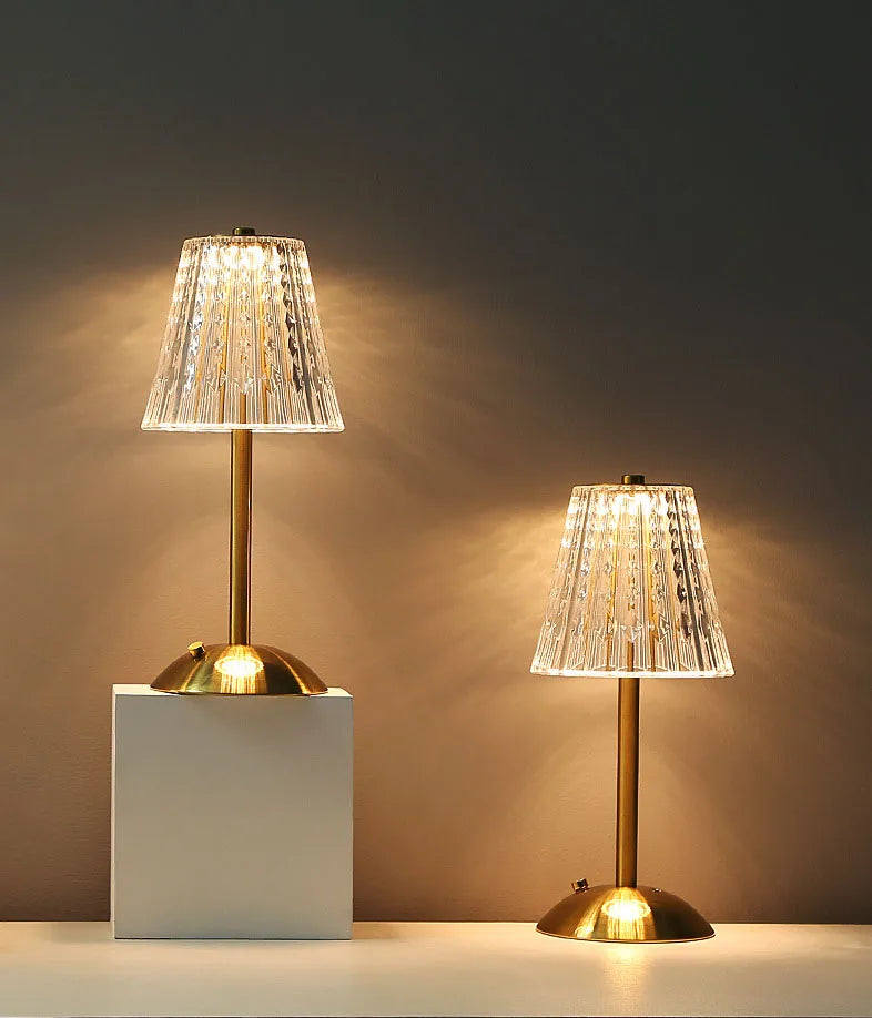 Lampe de bureau LED en cristal