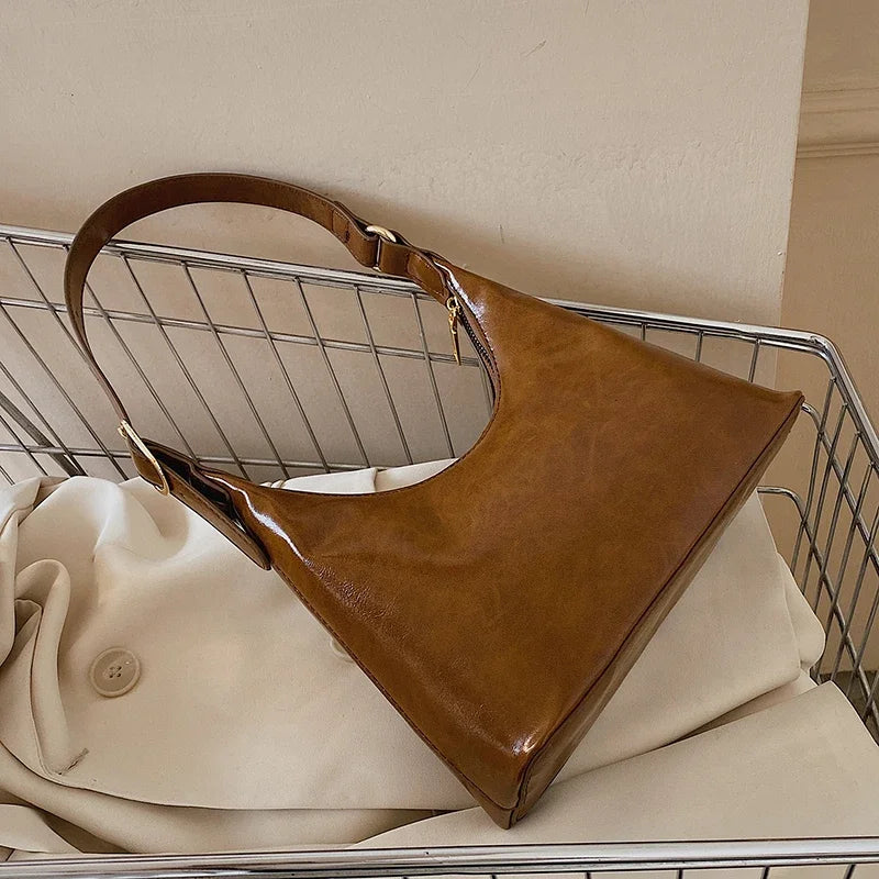 Lianna - Sac à épaule de luxe en forme de demi-lune