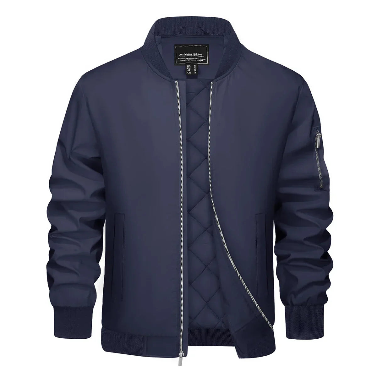 Veste bomber Elias slim avec fermeture éclair pour hommes