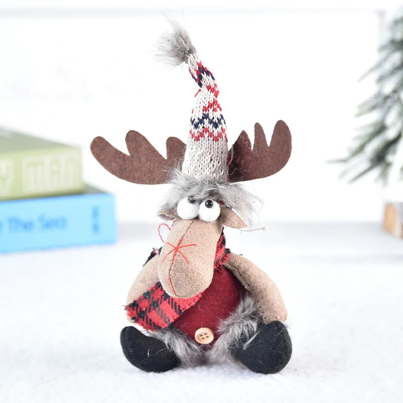 Ornements en peluche de Noël faits main