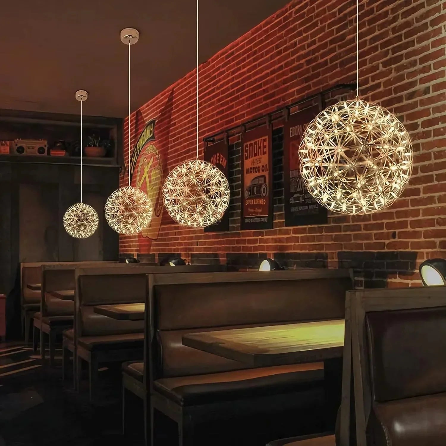 OrbaGlow - Lustre sphérique moderne avec design multi-lumières