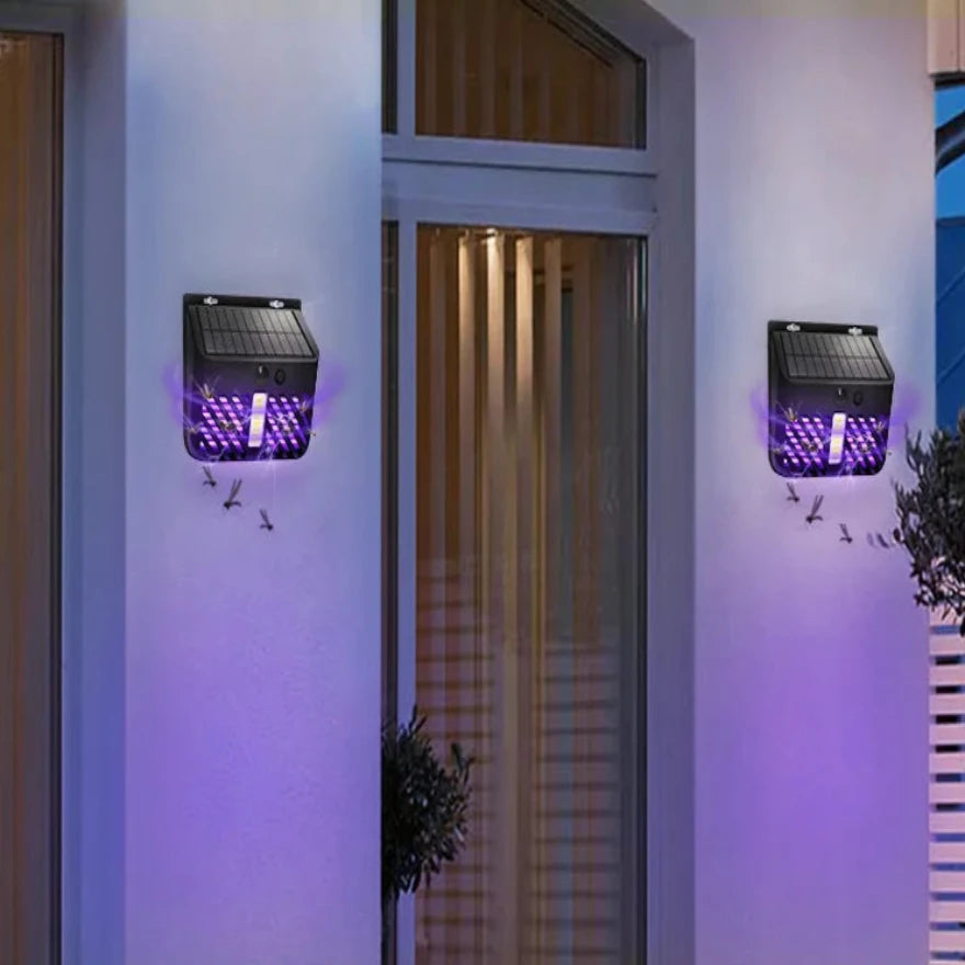 Lampe Anti-Moustique Solaire Extérieure Étanche