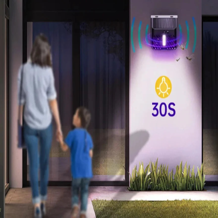 Lampe Anti-Moustique Solaire Extérieure Étanche