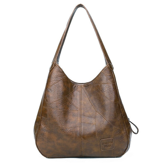 LuxeSlouch – Sac à épaule slouchy en cuir vegan