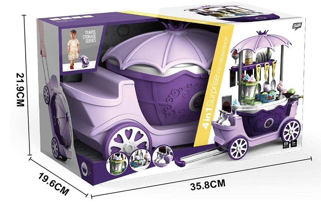 Véhicule de dessert de luxe pour enfants – ensemble de 69 pièces pour jouer de manière créative et inventer des aventures imaginaires