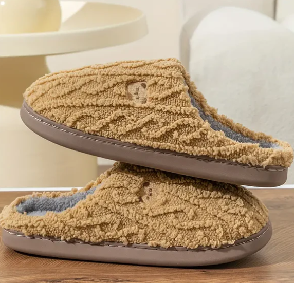 Chaussons roses moelleux BearHug de Jela