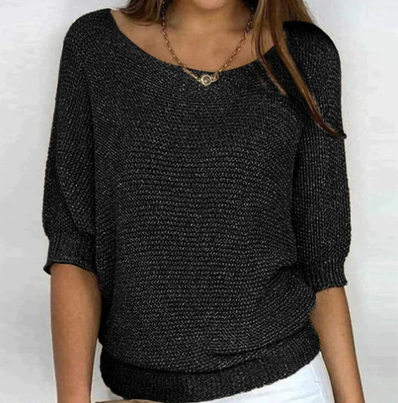 Dianne | Pull tricoté à manches bouffantes