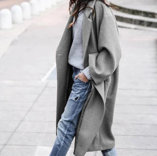 Manteau d'hiver long surdimensionné Rhea