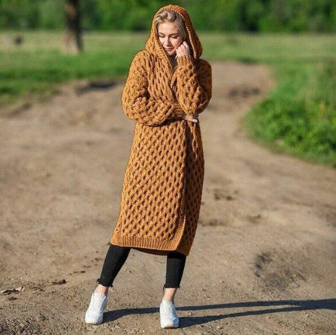 Veste cardigan en tricot torsadé confortable Ruth