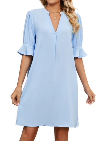 Elouisa | Mini-robe d'été à col en V