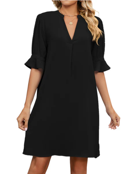 Elouisa | Mini-robe d'été à col en V