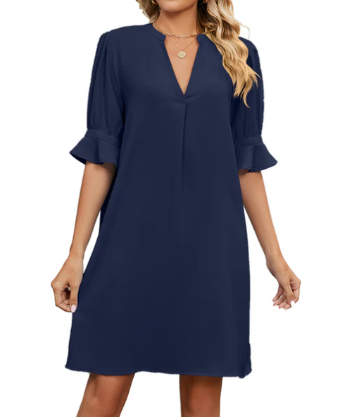 Elouisa | Mini-robe d'été à col en V