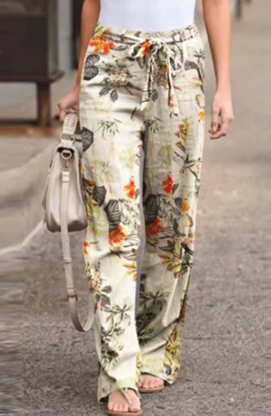 Pantalon large à imprimé floral Maria |