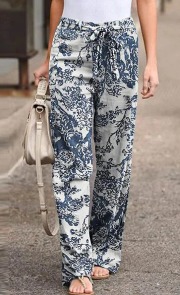 Pantalon large à imprimé floral Maria |