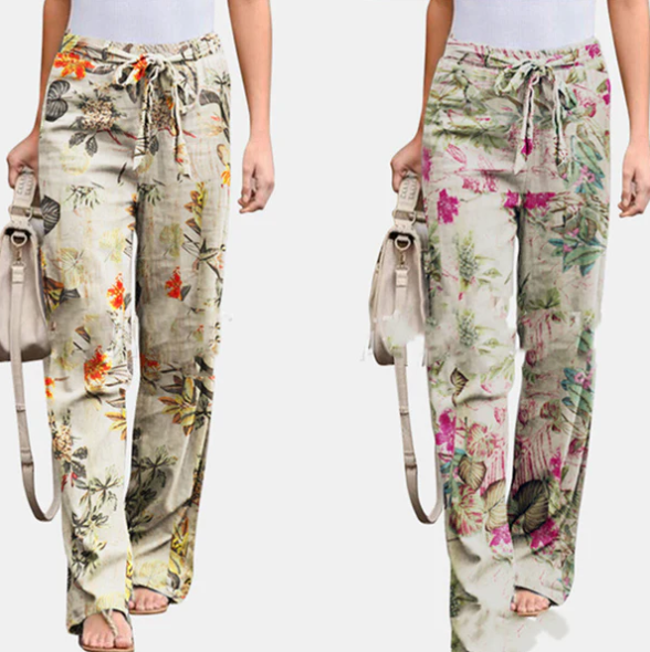Pantalon large à imprimé floral Maria |