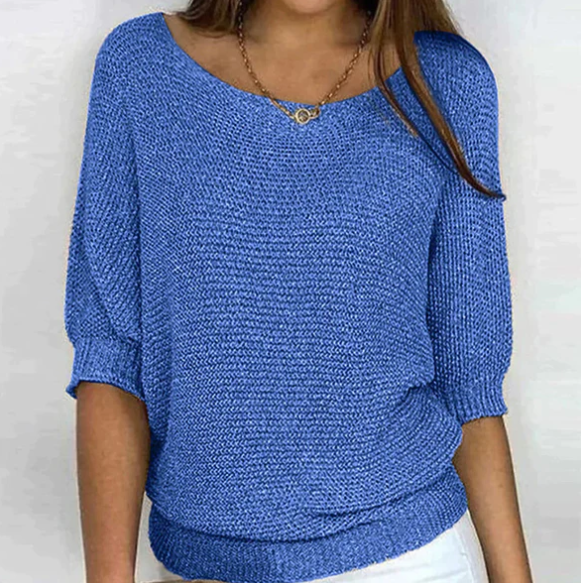 Dianne | Pull tricoté à manches bouffantes