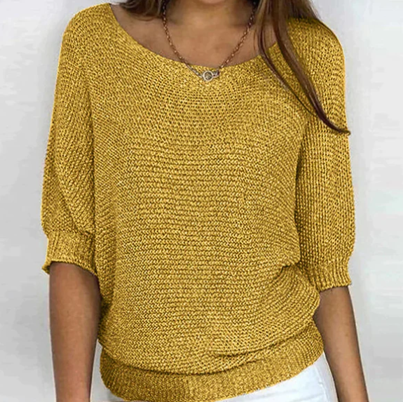 Dianne | Pull tricoté à manches bouffantes