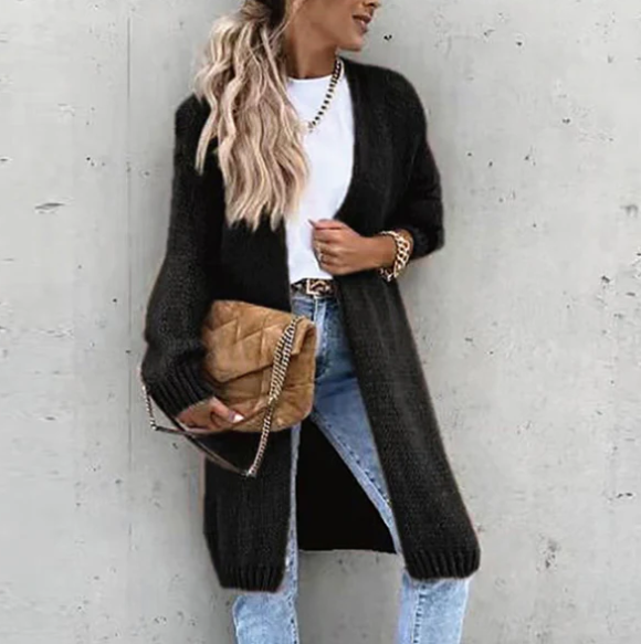 Krystal | Cardigan tricoté à manches longues