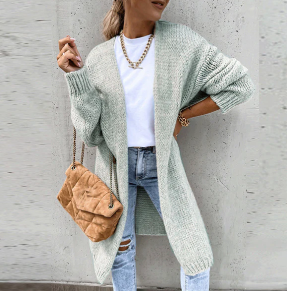 Krystal | Cardigan tricoté à manches longues