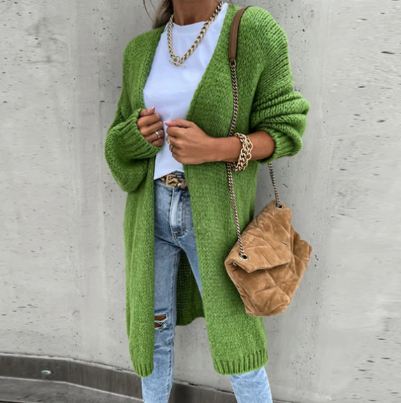 Krystal | Cardigan tricoté à manches longues