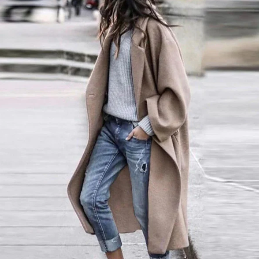 Manteau d'hiver long surdimensionné Rhea