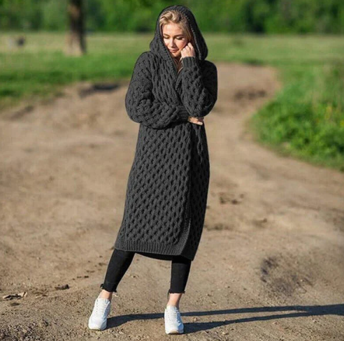Veste cardigan en tricot torsadé confortable Ruth