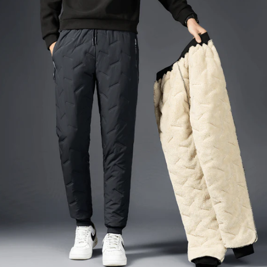 Carl - Pantalon thermique décontracté avec doublure polaire chaude et confortable