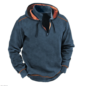 Nohr - Sweat à capuche avec demi-fermeture éclair et cordon de serrage