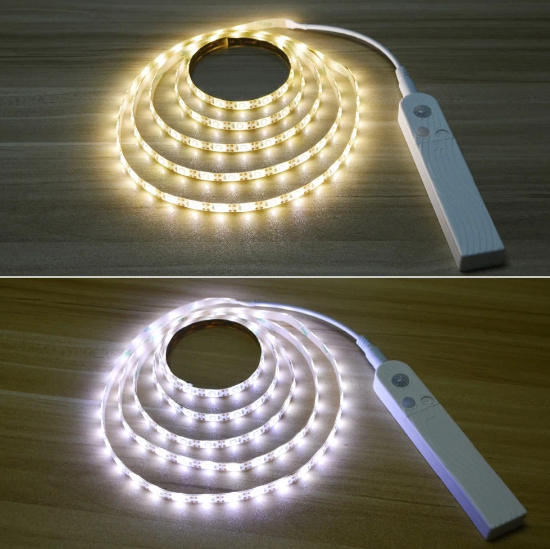 GlowTrail - Ruban LED lumineux à batterie avec détection de mouvement