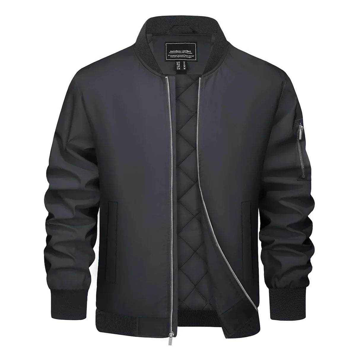 Veste bomber Elias slim avec fermeture éclair pour hommes