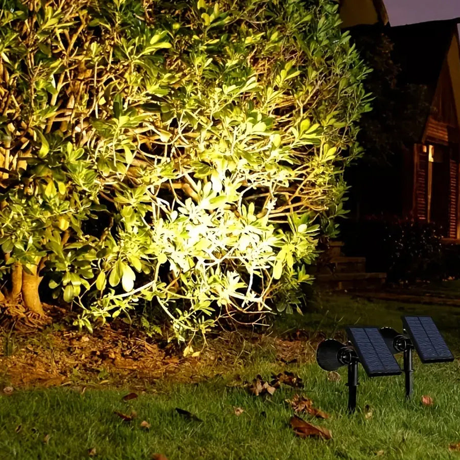 SolarBeam - projecteur solaire extérieur avec piquet de terre pour l'aménagement paysager