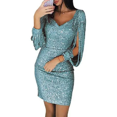 Robe à paillettes glamour sexy Farrah