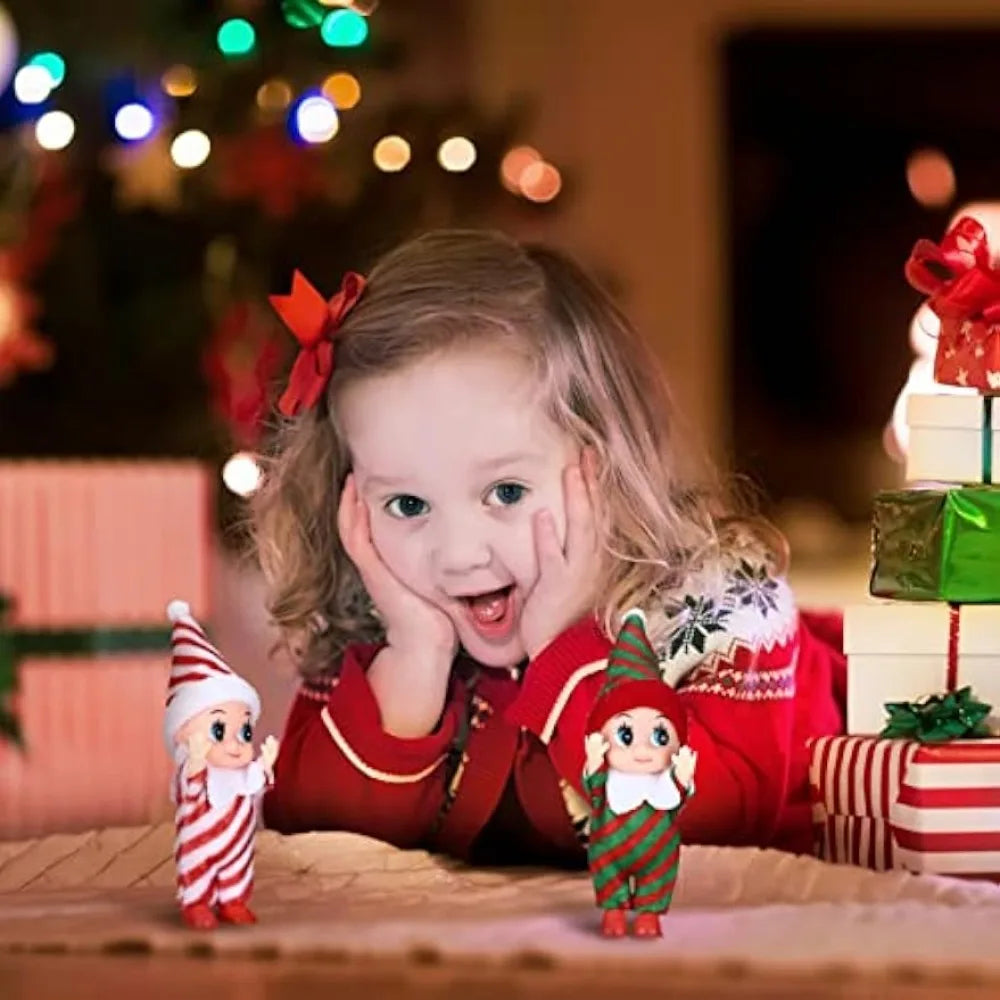 Poupées jumelles elfes miniatures