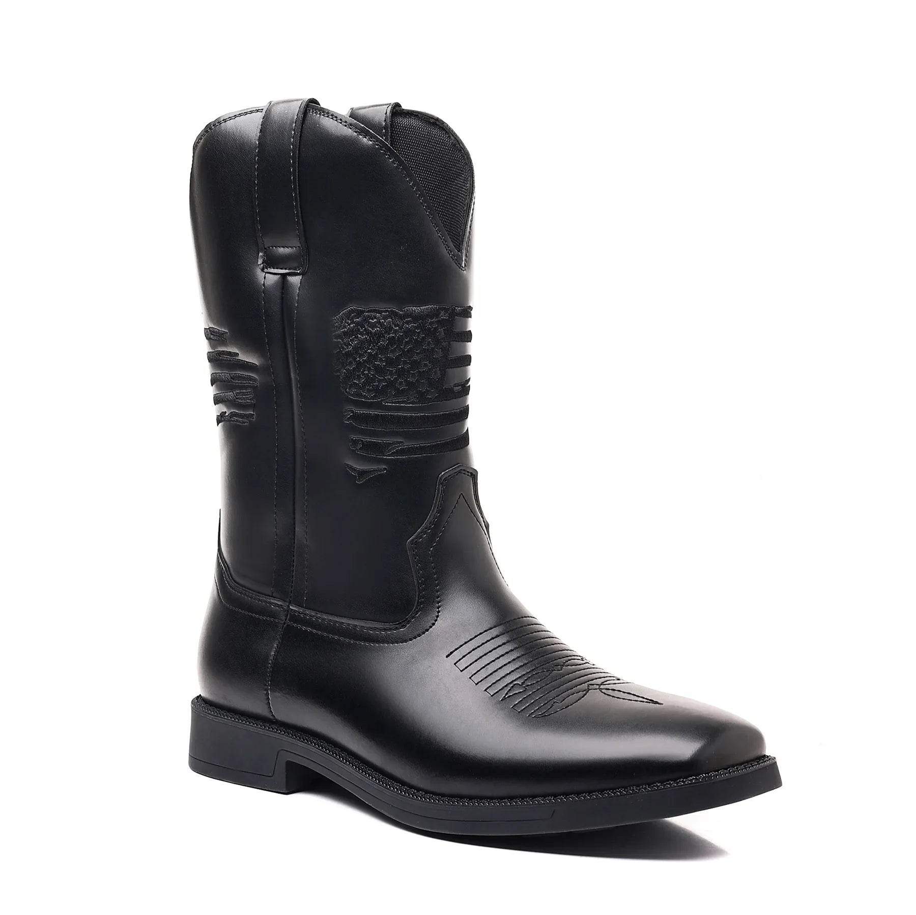 Theo - Bottes de cowboy rétro brodées pour hommes