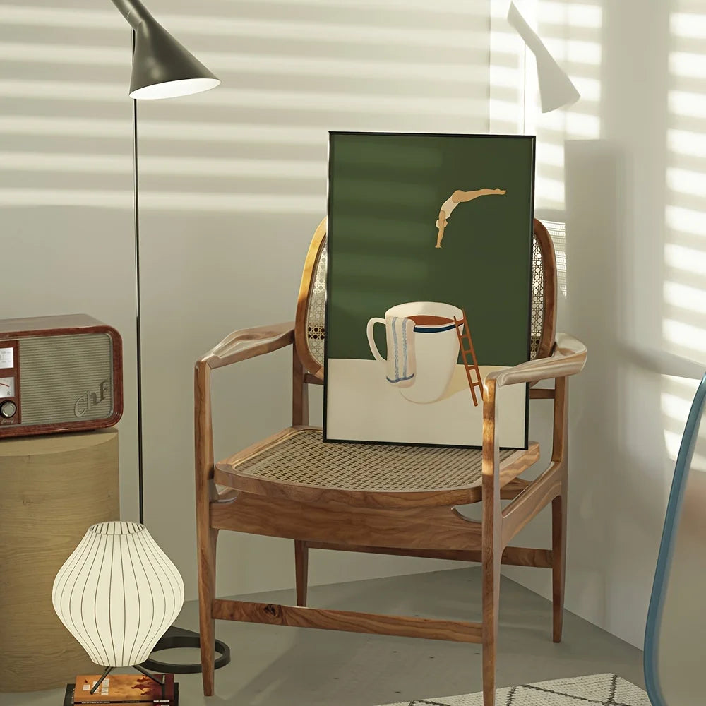 MugDive - Affiches d'art fantaisistes inspirées du café