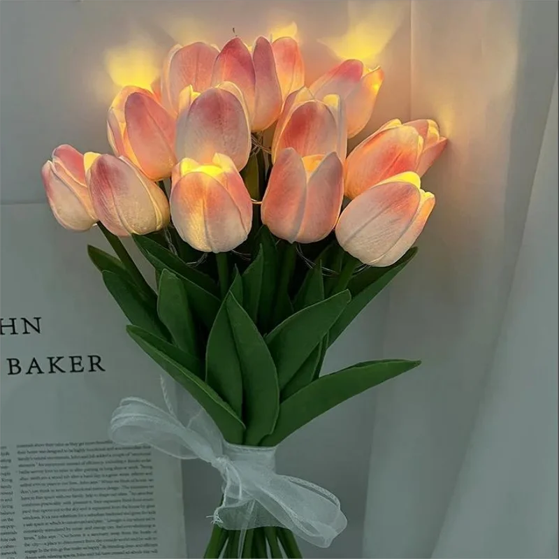 TulipGlow - Lampe de nuit tulipe LED portative