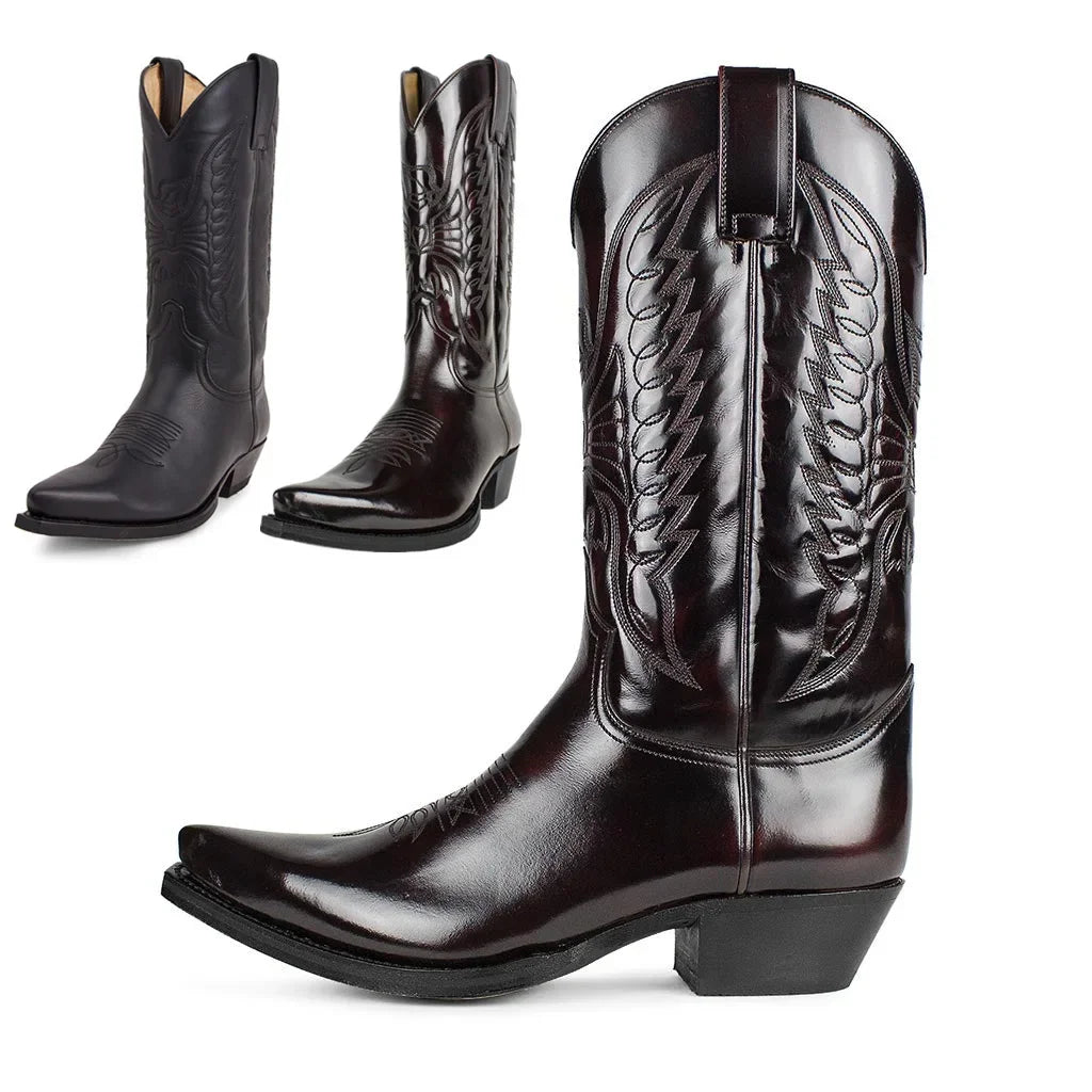 Magda - Bottes de cowboy brodées classiques pour un style intemporel