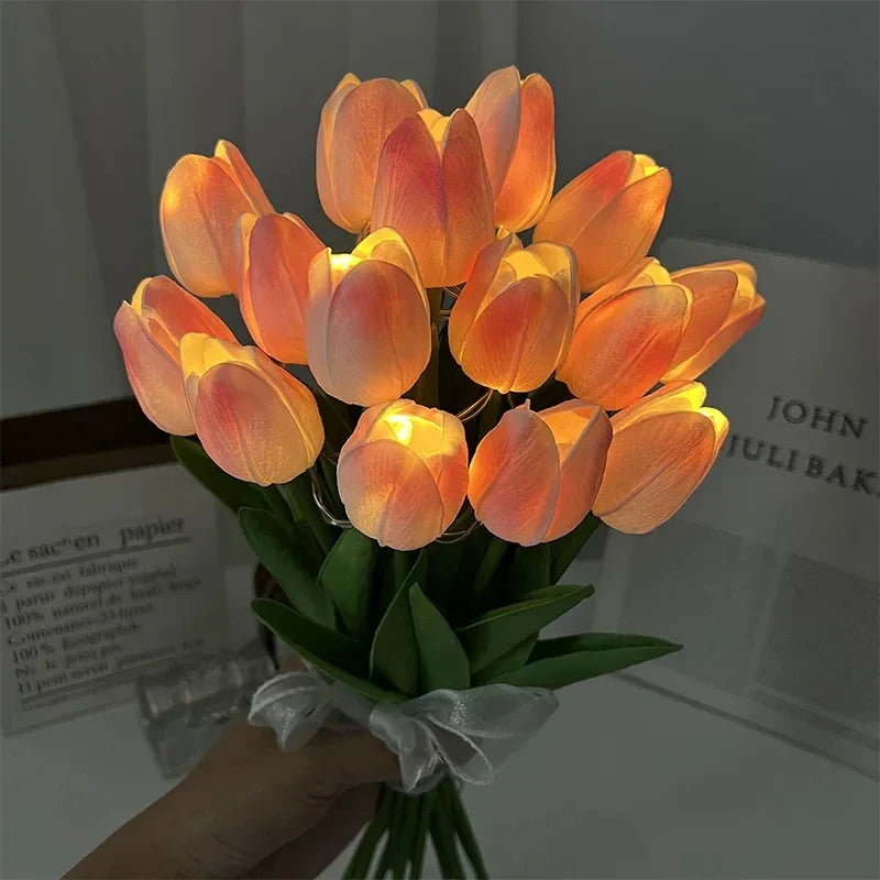 TulipGlow - Lampe de nuit tulipe LED portative