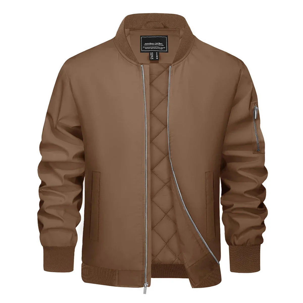 Veste bomber Elias slim avec fermeture éclair pour hommes