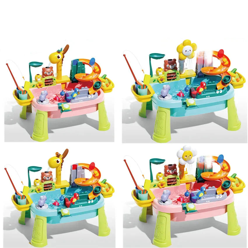 TinyFishers - Jouets en forme de petits poissons avec contenant d'eau pour l'éducation précoce