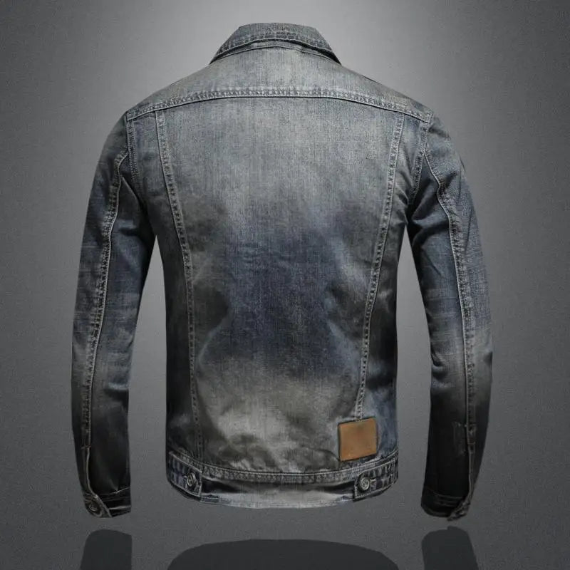 Felipe - Veste en denim noir pour hommes en cas d'urgence