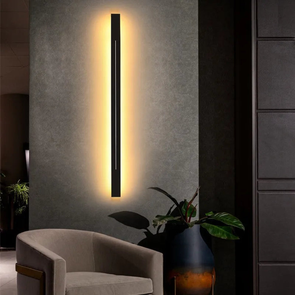 Ligne LED Strix - Applique murale intérieure en métal et acrylique pour salon et chambre