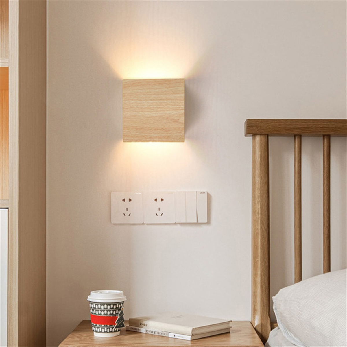 Lampe murale en bois NordLys – Lampe murale minimaliste
