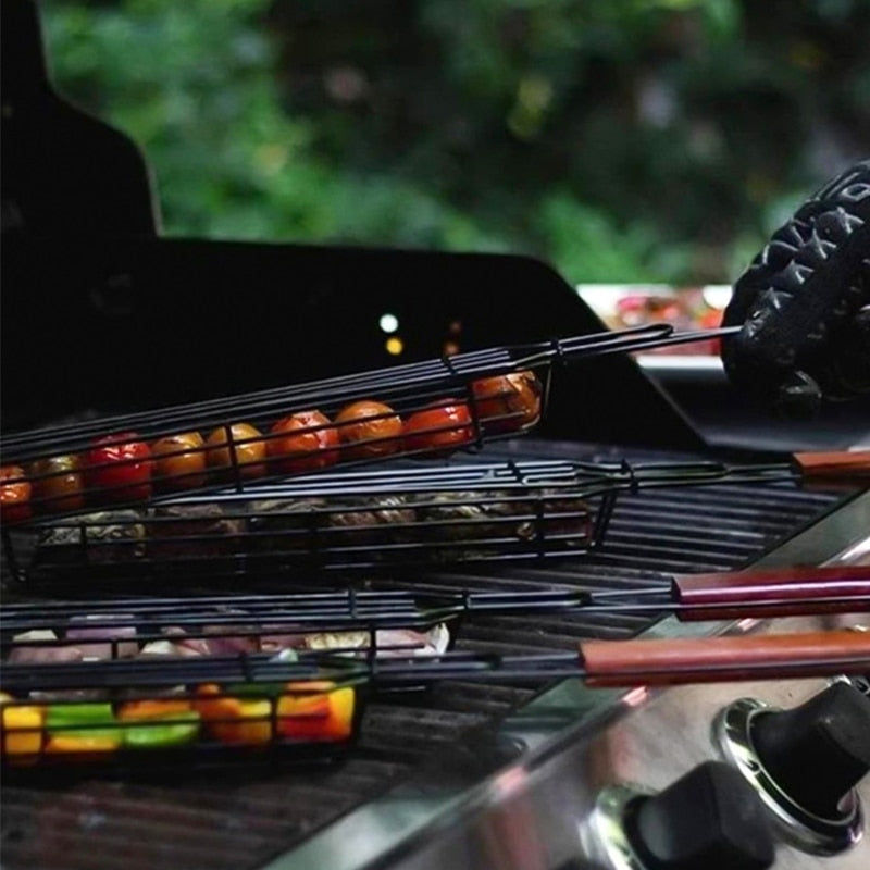 GrillMester Ensemble de Panier de Grill Premium avec Poignées Résistantes à la Chaleur