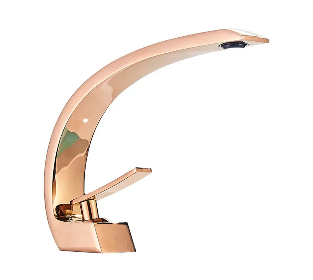 VandGlans - Robinet de salle de bain mural élégant avec une seule poignée