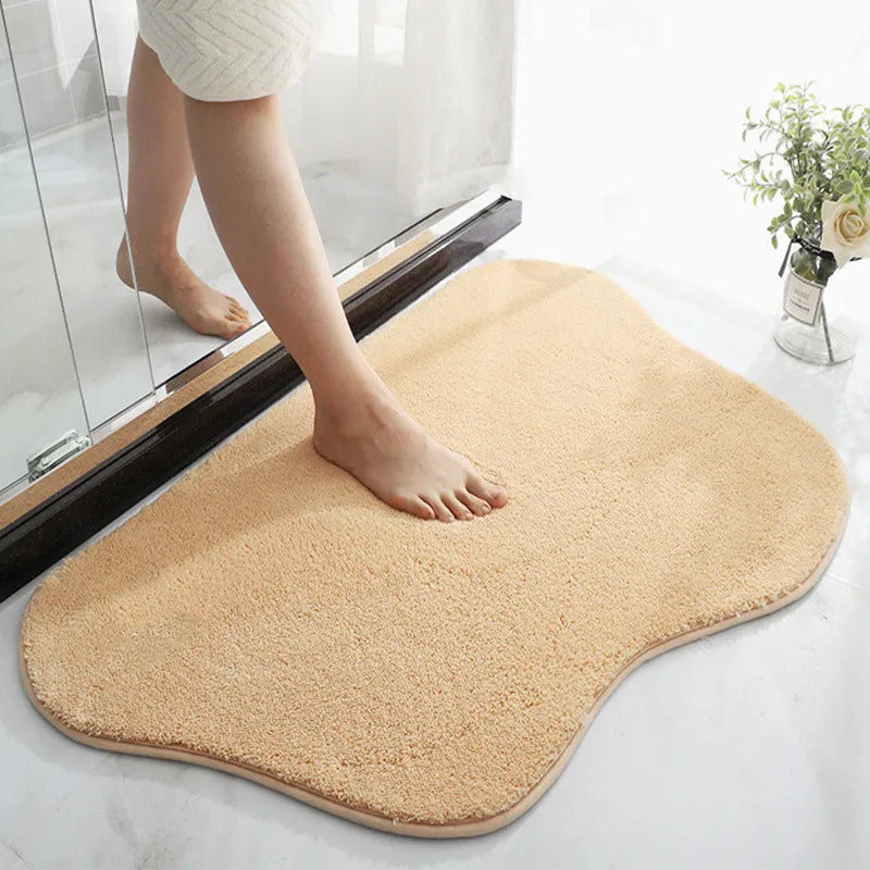 WhimsiMat - Tapis en microfibre en forme irrégulière