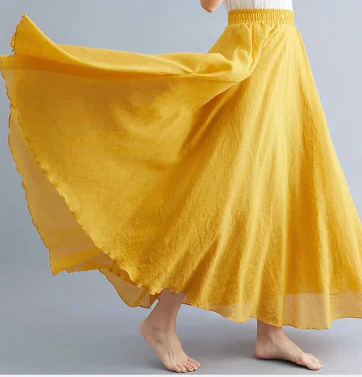 Jupe longue fluide Angelica pour femme
